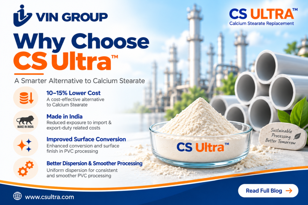 CS Ultra – 100% Calcium Stearate Replacement for PVC