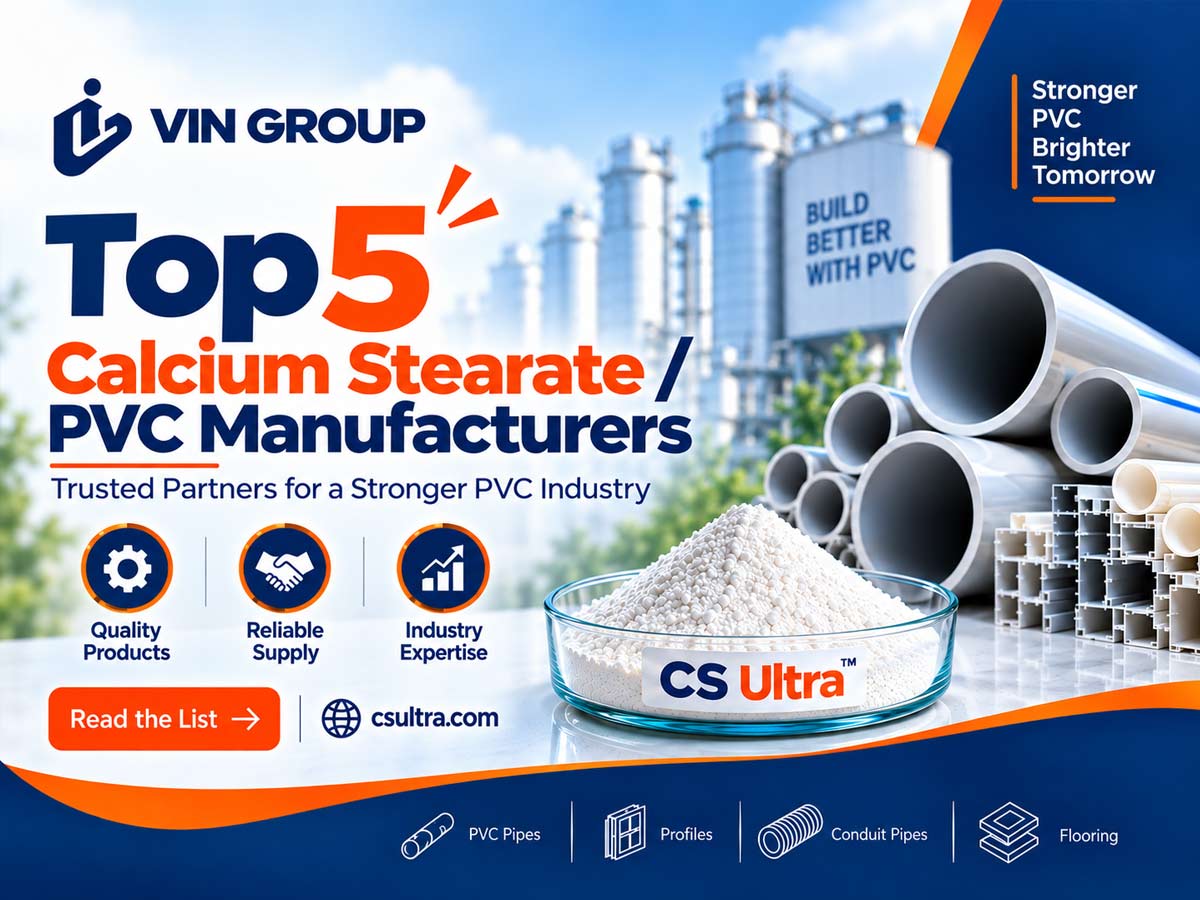Top 5 Calcium Stearate Manufacturers for PVC